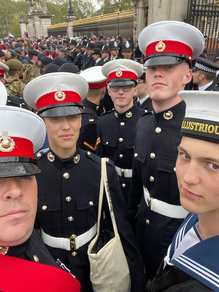 Congratulations to the Royal Marines Cadets and CFAVs who had the honour of representing us all at the Coronation of TM The King and Queen Consort. Excellent.
