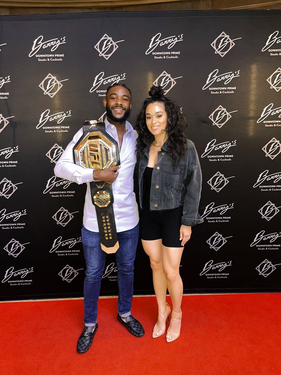 #ANDSTILL 🏆 Bantamweight Champion of the world! Congratulations to @funkmasterMMA on last night’s victory at #UFC288! We’re thinking you should celebrate with a delicious dinner at #BarrysDowntownPrime. 👊 #CircaLasVegas #AljamainSterling #UFC #VegasEats #DTLV