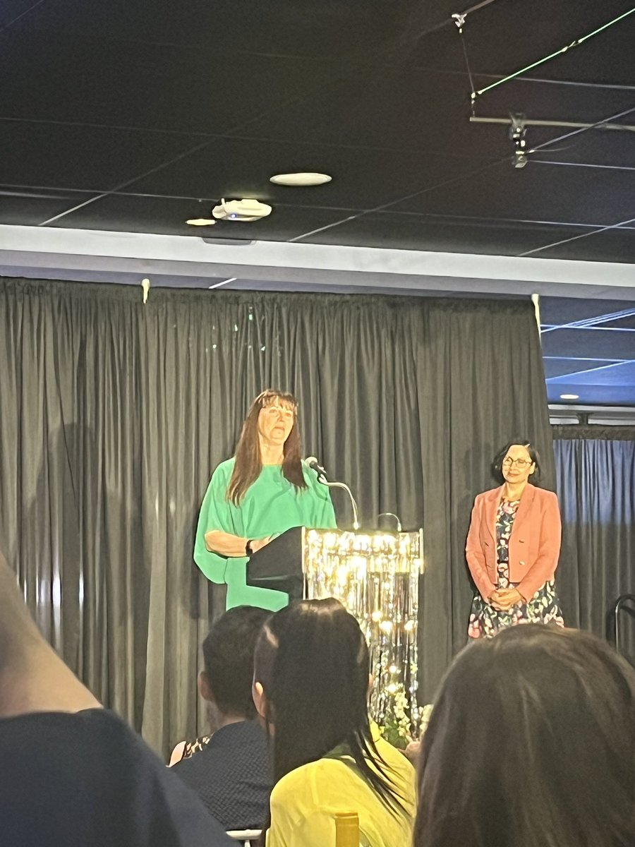 LizTNguyen's tweet photo. Congratulations to @RpsLorilee , winner in the category of “Women  in Non-Traditional Roles” category at last night’s @YWCARegina Women of Distinction awards. The best part was seeing the looks of pride, love and awe on her young daughters’ faces as they watched their mom  ❤️ https://t.co/25WqLe3ECA
