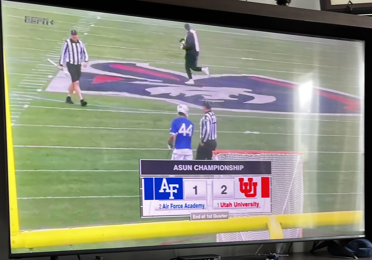 TacklingUtes's tweet photo. @ASUNSports are you aware that our team out West is actually “The University of Utah” and not “Utah University?” @UtahLacrosse @ESPNPlus 

#GoUtes #CollegeLAX #ASUNChampionship https://t.co/oWJV4IuLhN