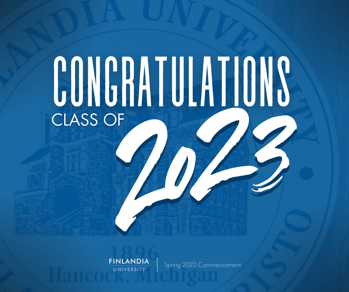 Congratulations to the Class of 2023! Let your adventures begin! 🎓🙌💙

*Grad photos will be released at finlandia.edu/graduation within the coming days!