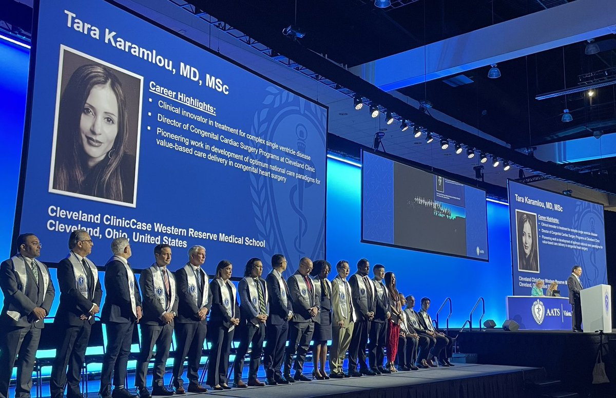 An amazing mentor @karamlou shattering every glass ceiling today✨We’re so proud to see you recognized for your many important contributions🏅Absolutely inspirational🫀 #AATS2023