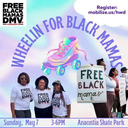 Money is keeping our Black Mamas in the DMV area in a cage , but our Black Love will print them home. Donate and/or share our fundraiser for wrapper round services after we #FreeBlackMamas Come skate with us today! givebutter.com/nHSrnp/neeneet… #endcashbail <a href="/Mvmnt4BlkLives/">Movement 4 Black Lives</a>