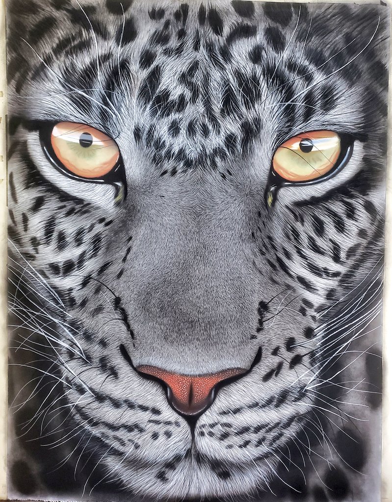 This bad boy is looking for a new home, he made quite a mess in mine!

2m×1.5m 
Charcoal and Pastels
Available 

#art #drawing #painting #mbada #ingwe #wildlife #leopard #portrait #beautiful
