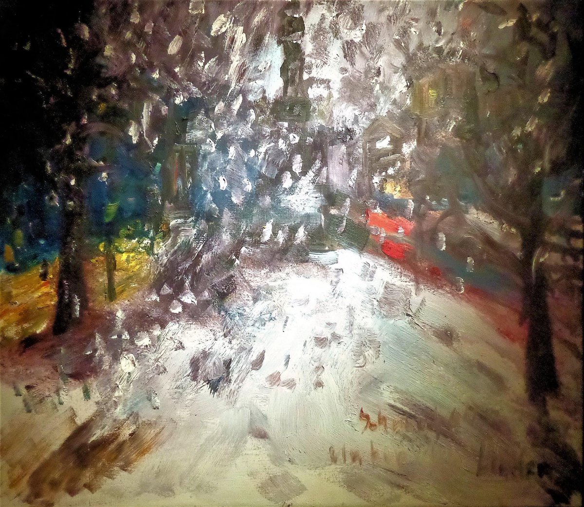 Op de #tentoonstelling ‘Die #Überraschung’ in <a href="/museumnohero/">Museum No Hero</a> in #Delden heb ik genoten van ‘Kaspar Lachstopf’ van Hartwig #Ebersbach, ‘Der letzte Walzer’ van Angela Hampel, ‘Selbst im Atelier’ van Johannes #Heisig en ‘Schneefall unter den Linden’ van Rainer #Fetting. #Fantastisch!