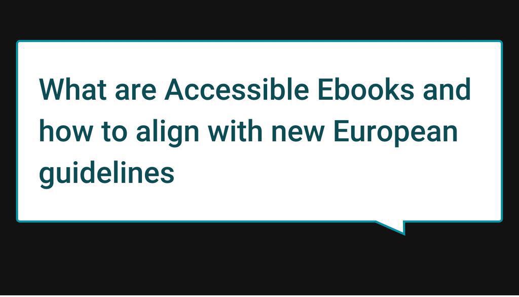 The European Accessibility Act brings us a step forward in the perspective of inclusion and is a decisive innovation goal for the publishing industry.

Read more 👉 lttr.ai/AAiNp

#ebooks #section508 #MeetAccessibilityStandards