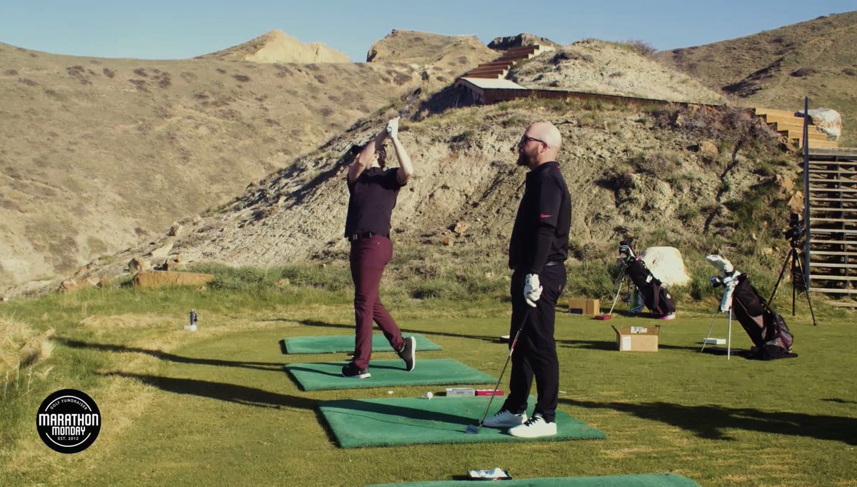 Our first fundraiser of the year happened this past week &amp; the coverage of it drops tomorrow on our YouTube page. 

50 shots from 4 golfers, if one makes a hole in one, Marathon Monday receives $7,500!

Subscribe below and tune in tomorrow at 10:00am CST 

youtube.com/@marathonmonda…