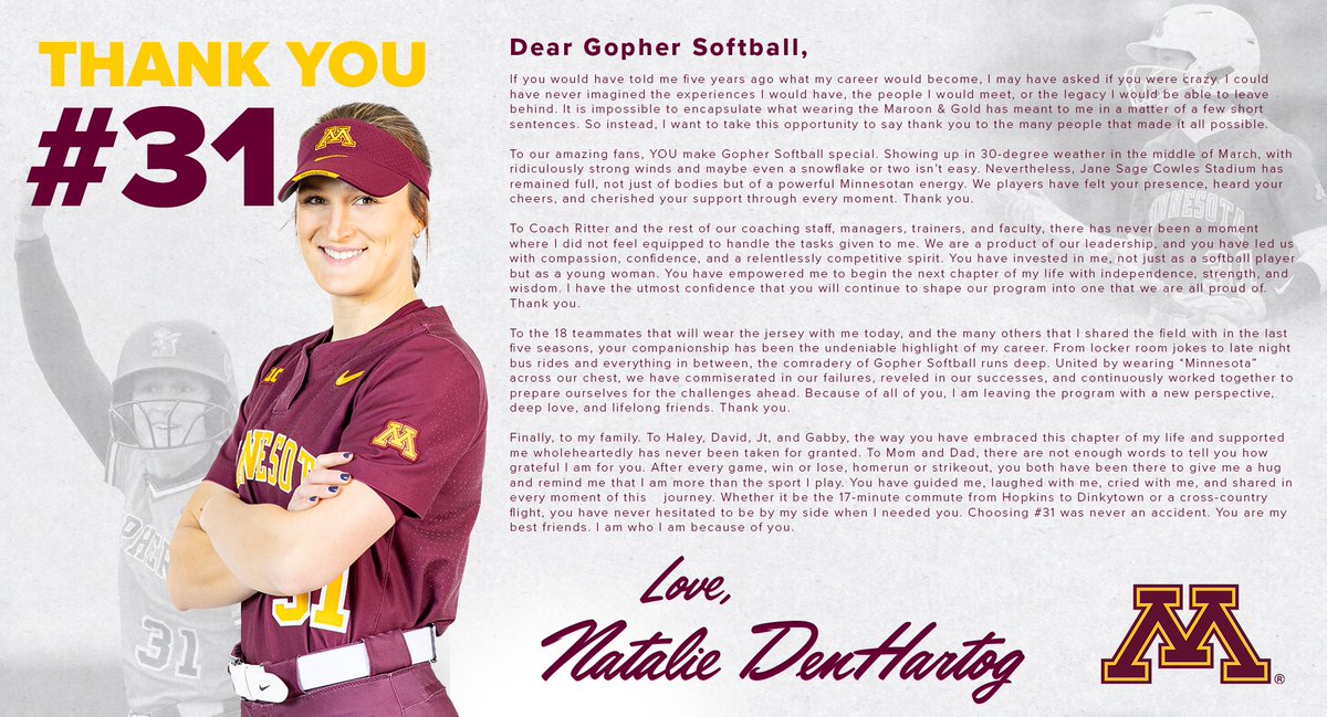 Minnesota Softball tweet media