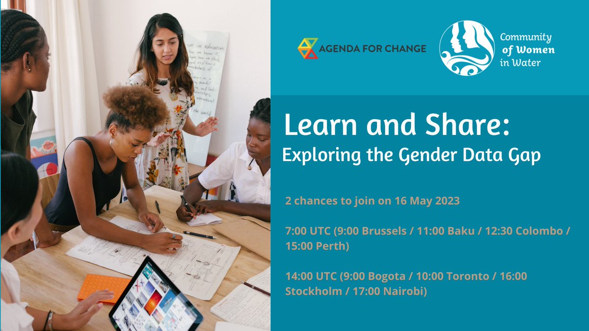 Community of Women in Water (@cwiwater) on Twitter photo On May 16 <a href="/CWiWater/">Community of Women in Water</a> in partnership with @WASHstrong offers Learn & Share events on exploring the #gender data gap with speakers from <a href="/SEIresearch/">SEI Research</a> and <a href="/IWMI_/">IWMI</a> at 2 different times ๐ฉ๐ฟโ๐คโ๐ฉ๐ฝ๐ฉ๐ฝโ๐คโ๐ฉ๐ผ๐ง
Pick the time that works best for you and register here ๐๐ฝ cwiw.org/cwiw-events/ On May 16 <a href="/CWiWater/">Community of Women in Water</a> in partnership with @WASHstrong offers Learn & Share events on exploring the #gender data gap with speakers from <a href="/SEIresearch/">SEI Research</a> and <a href="/IWMI_/">IWMI</a> at 2 different times ๐ฉ๐ฟโ๐คโ๐ฉ๐ฝ๐ฉ๐ฝโ๐คโ๐ฉ๐ผ๐ง
Pick the time that works best for you and register here ๐๐ฝ cwiw.org/cwiw-events/