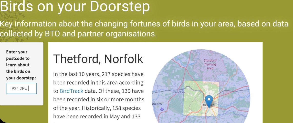 simon_gillings's tweet photo. As part of @_BTO's new strategy I'm keen to make our data work harder to give insight and inspire action. I've recenty worked on Birds on your Doorstep, a resource based on #BirdAtlas and @Birdtrack data to discover your local birds and how they're faring: https://t.co/9WLDlbgUc9 https://t.co/OuUOzV3Kjq