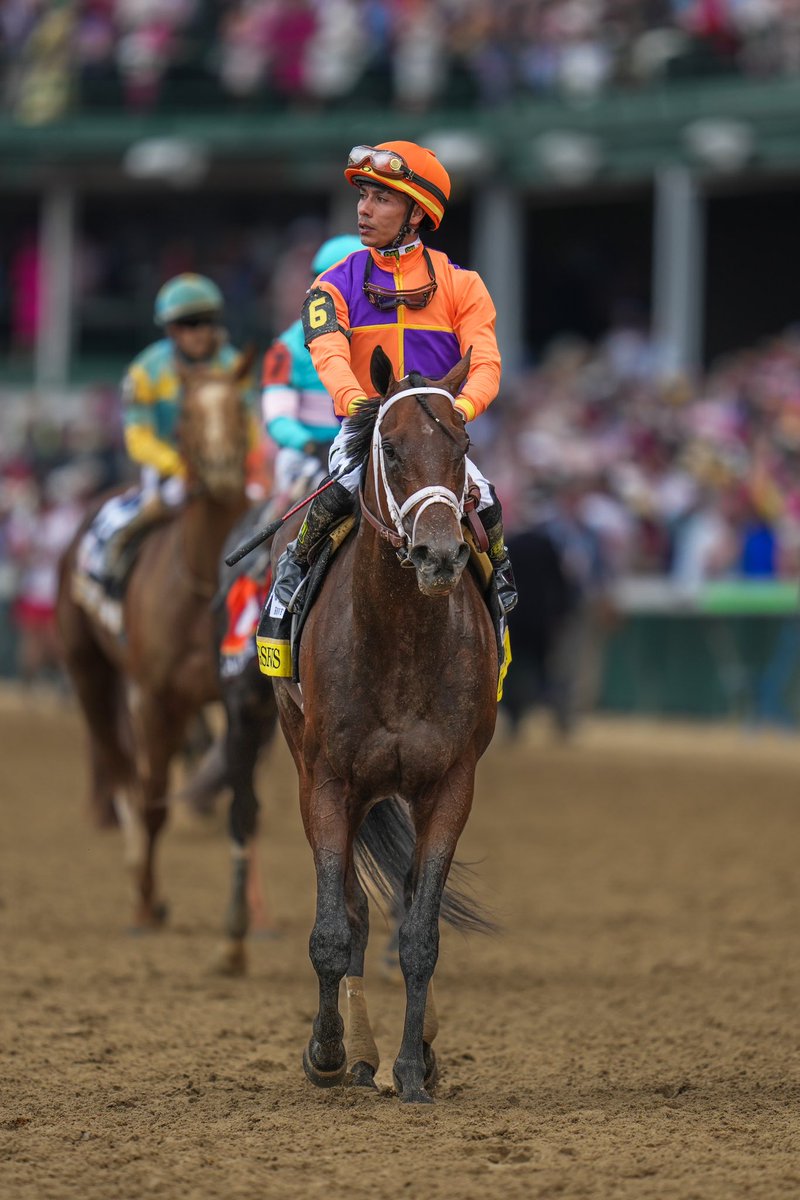 Although understandably tired, Kingsbarns came out of the Kentucky Derby happy and healthy! Thank you for all the support you’ve shown us throughout his Road to the Kentucky Derby! 🧡🌹💜