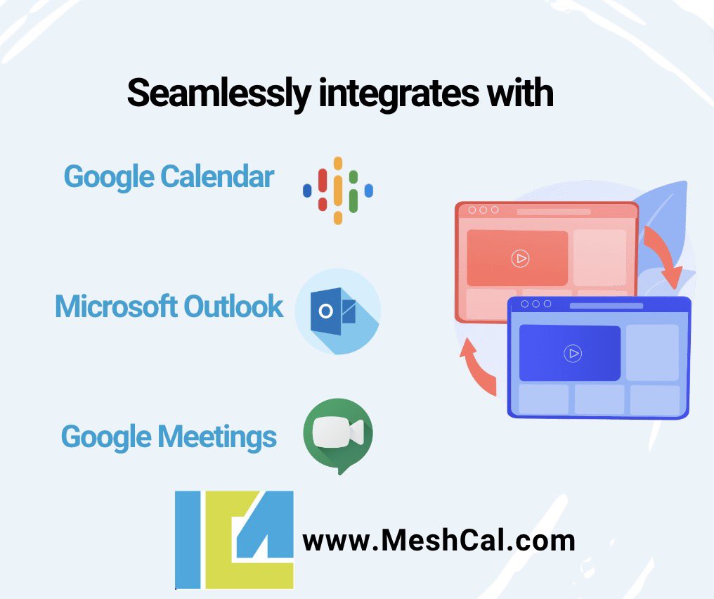 Mesh_Calendar's tweet photo. Weekend Wisdom: Discover how MeshCal's seamless integrations lead to smarter meetings and increased productivity. 🎓🔗 https://t.co/wd0MudROgE