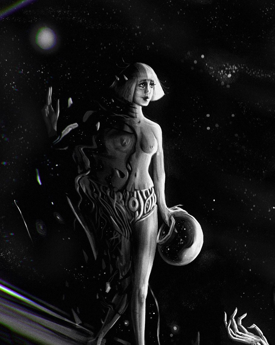 Last nights painting. Experimenting with lighting. #procreateart #artist #illustration #space #sci-fi #scifiart