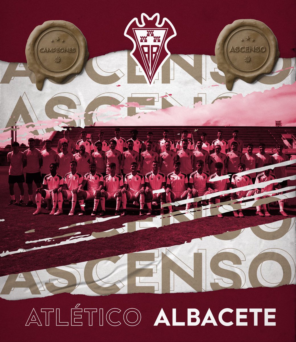 Un ascenso labrado partido a partido 🤍

El #AtléticoAlbacete se asegura la primera plaza y asciende a Tercera División 🔥⚽️

¡Enhorabuena, equipo! 🫶🏼