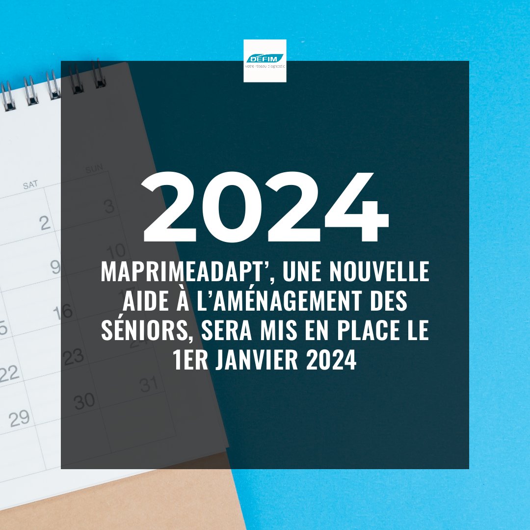DefimAlbi's tweet image. La nouvelle #AideFinancière, MaPrimeAdapt&apos;, devrait être mise en place à compter du 1er janvier 2024. 🗓

Destinée à l’aménagement des #séniors 🏠, elle remplacera les aides actuelles de l’Anah (Habiter facile), de la CNAV (Habitat cadre de vie) et le crédit d’impôt autonomie.