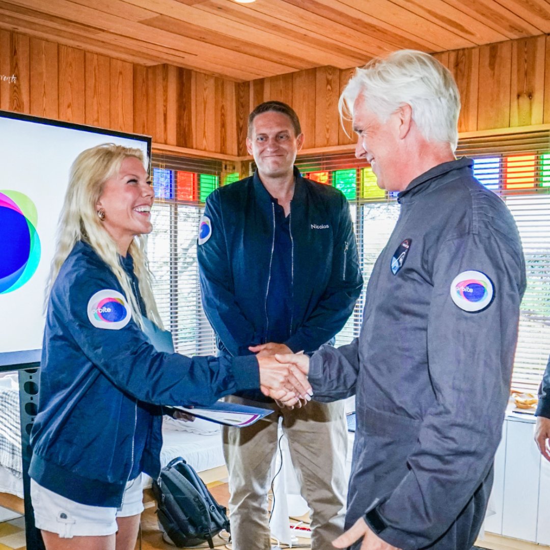 orbitespace's tweet image. Ready For Takeoff! 🚀 After successfully completing training at the renowned Orbite Astronaut Orientation program, our soon-to-be astronauts now have the knowledge and skills needed for the exciting journey ahead! 🌌 Photo: Magali Maricot - #Orbite #zerog #astronauttraining