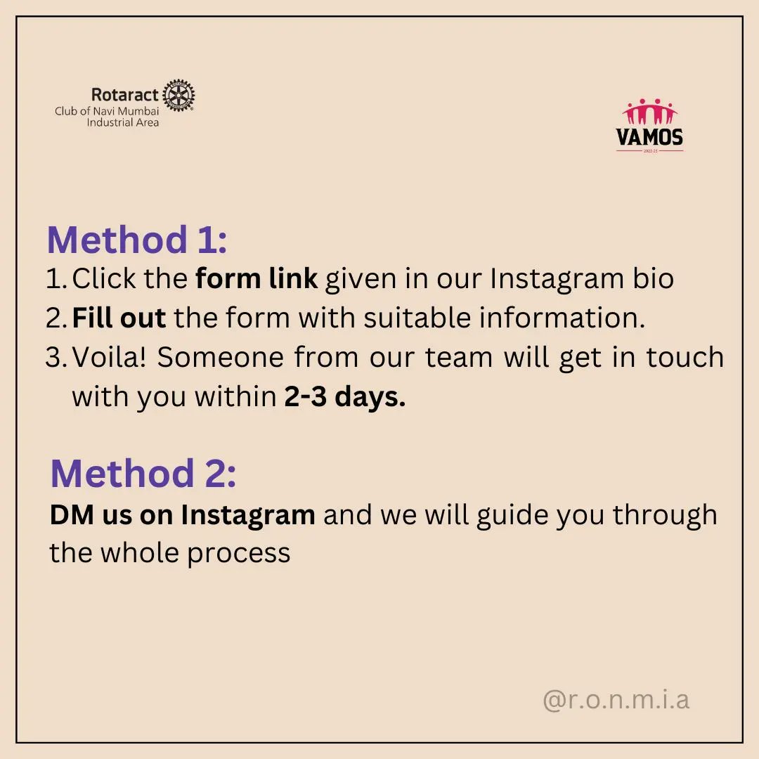 RONMIA_5's tweet photo. Steps you should follow to join Rotaract...

Dm us for more info!
.
.
.
.
.
#vamos #rotaract3142 #rotaract #explore #featured #fyp #community https://t.co/otz25oNCRV
