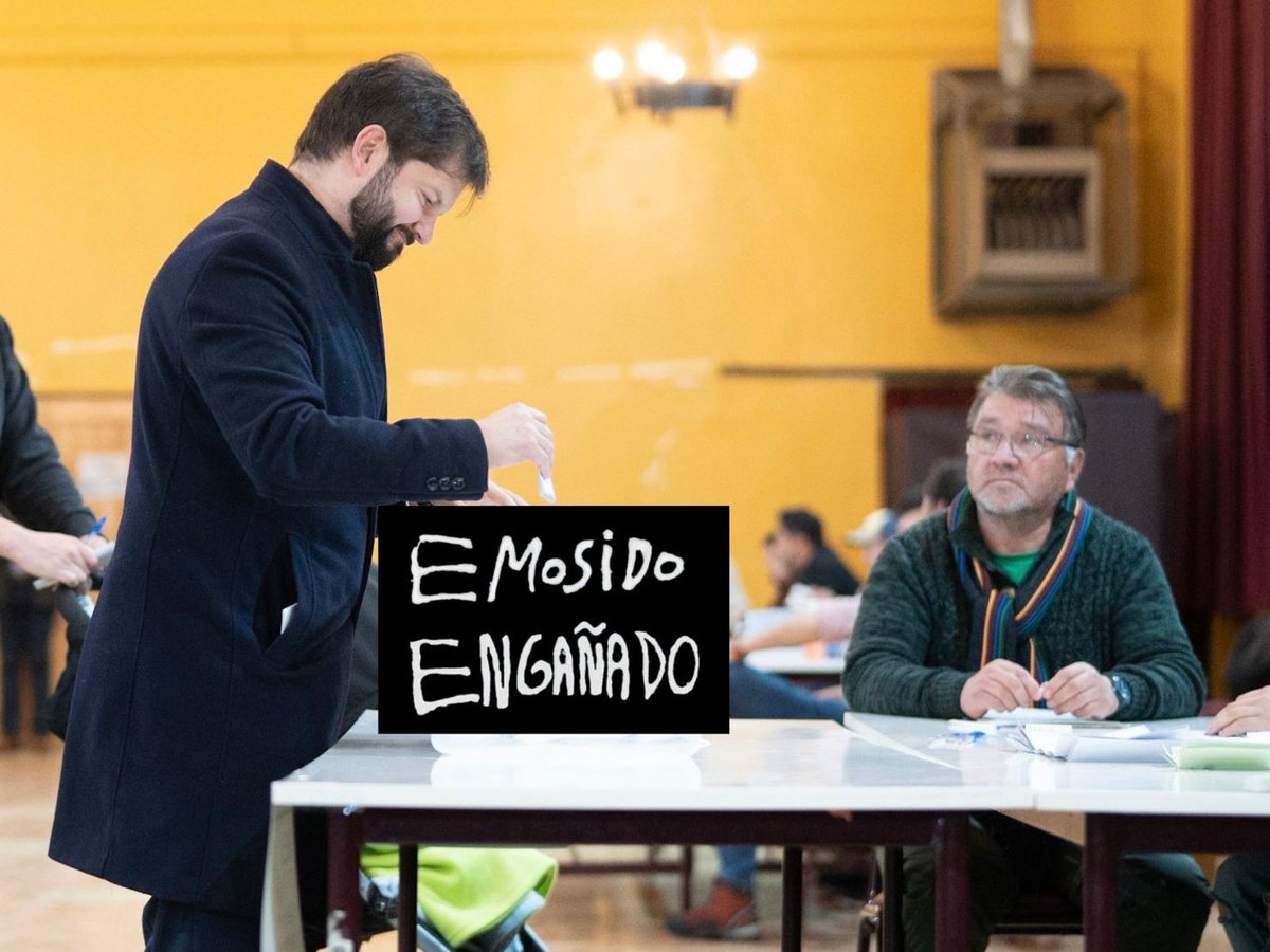 Apdeillapel's tweet photo. #emosidoengañado nuevamente y cómo siempre

#FueraBoric #boricrepresor #boriccómplice #boricviolaDDHH https://t.co/O5ByzmU1b9