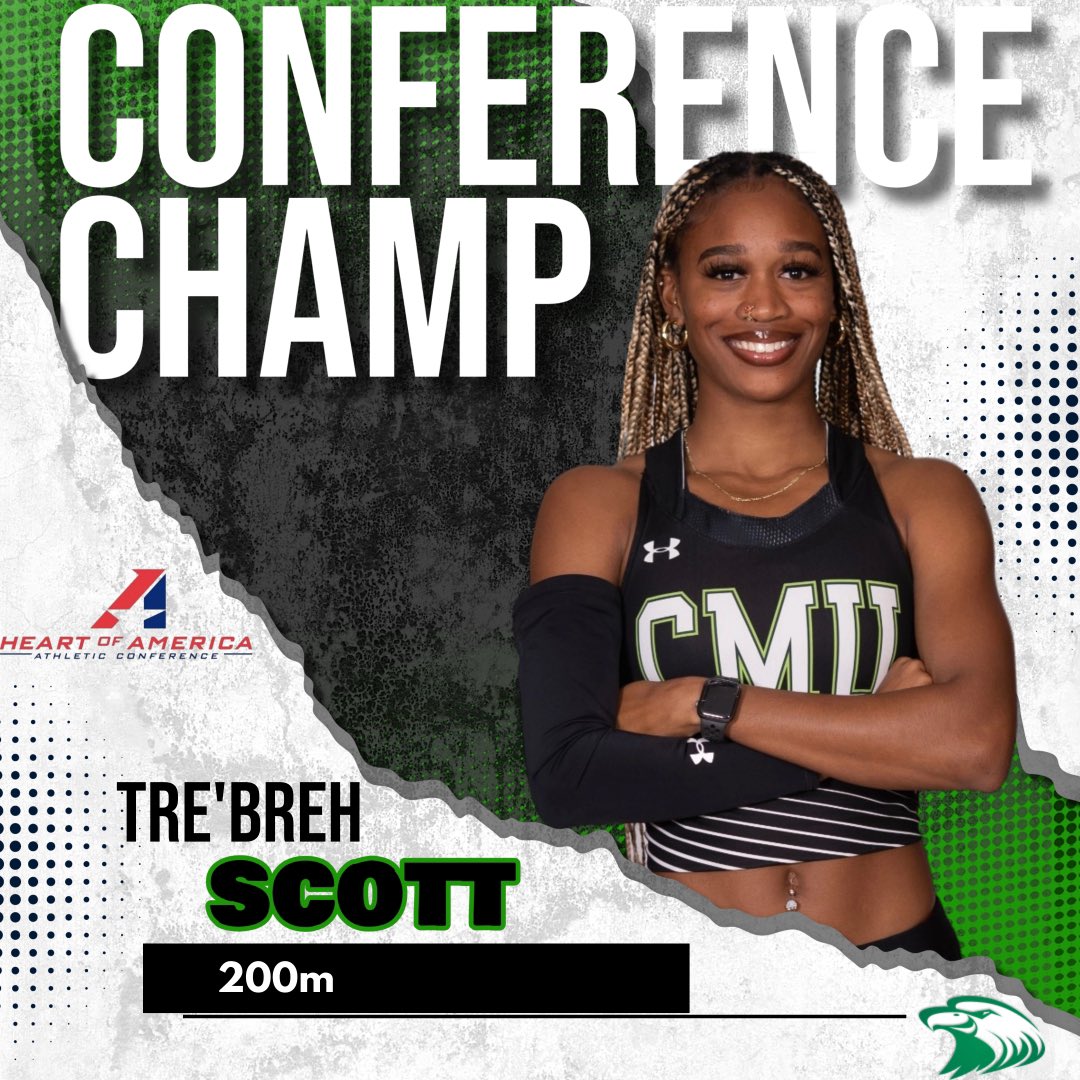 🚨🚨🚨🚨
🥇
Women’s 200m Conference Champ
Tre’breh Scott