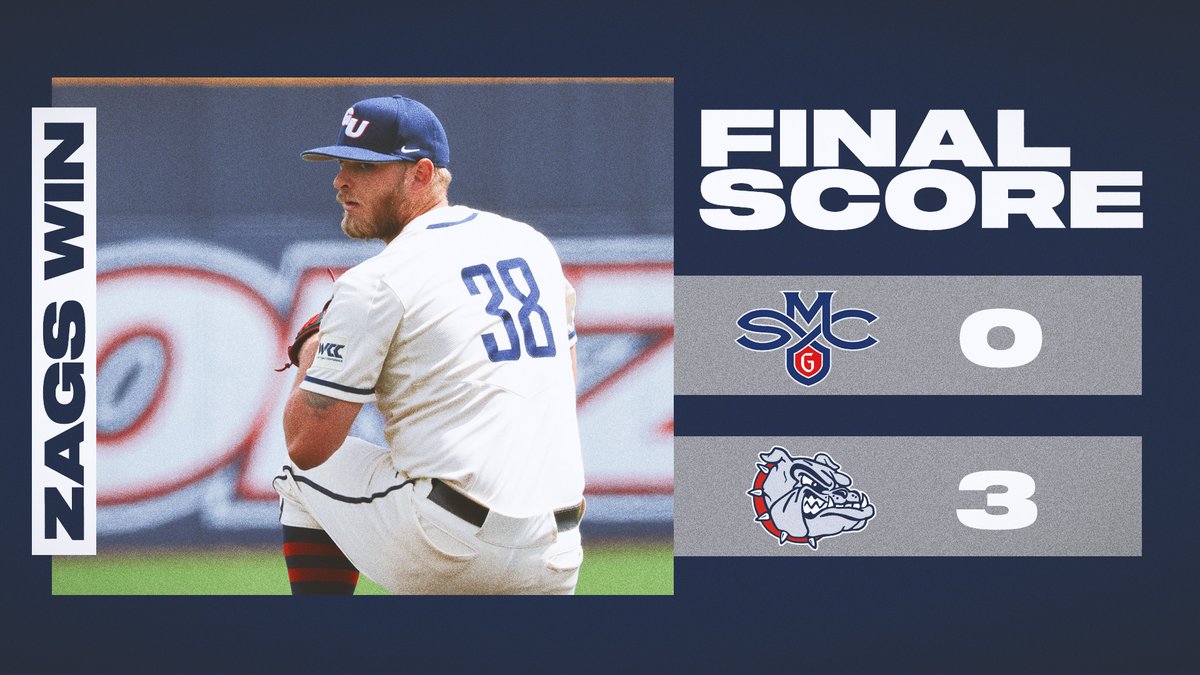 Rutherford pitches a dominant CG shutout -- his second nine-frame outing of the season -- and Stem comes in clutch to key a Sunday W!

Rutherford: 9.0 IP, 7 H, 0 R,  10 K, 1 BB, W (4-0)
Stem: 2 H, 3 RBI
Coballes: 3-for-4, 2 R
Kalmer: 3 BB

#GDTBAZ | #GoZags