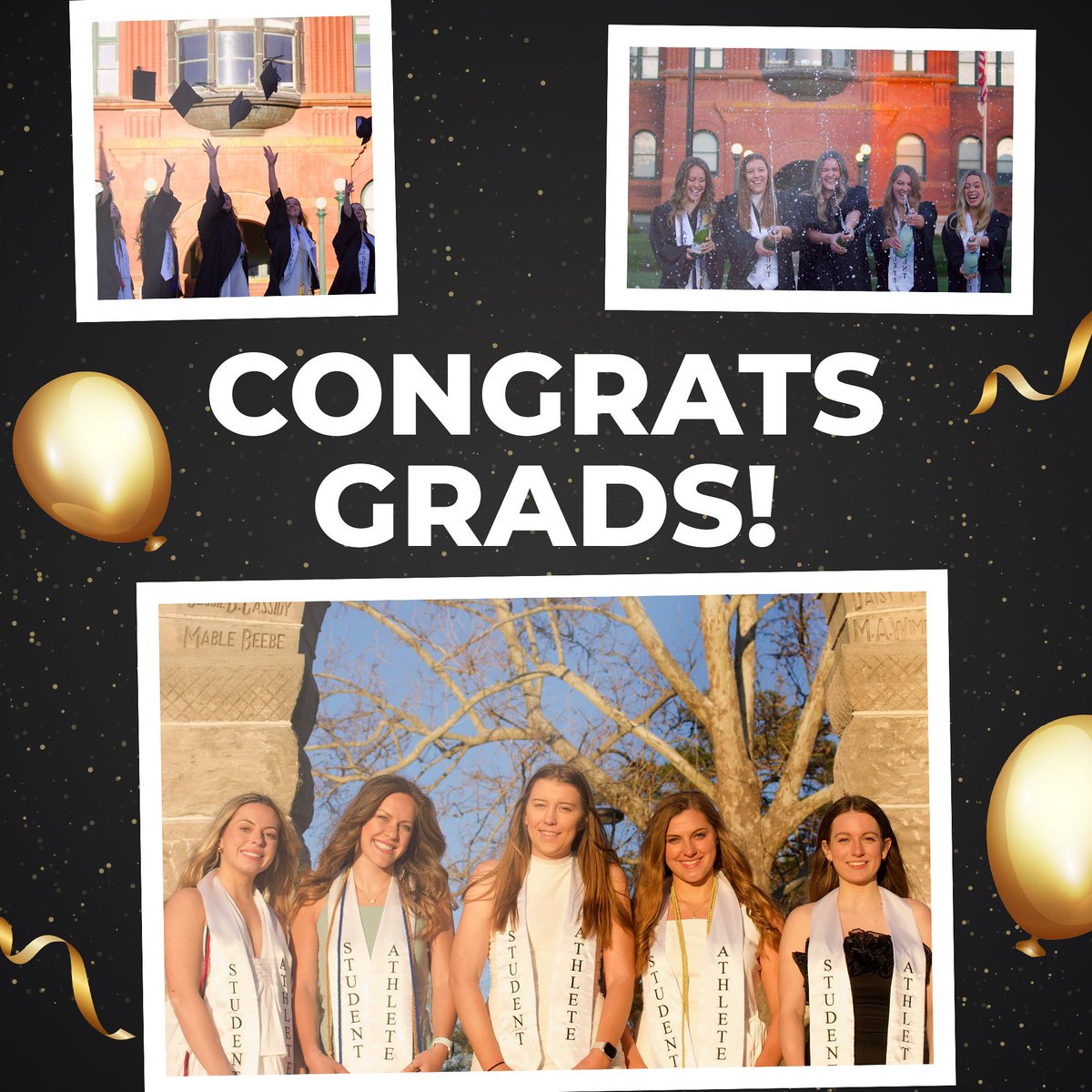 A huge congratulations to these lovely ladies!! 💛
We are so proud of all of you and everything you have accomplished. Can’t thank y’all enough for the impact you have made on this program. 
Wishing the best of luck on your future endeavors. Yip Yip! 🐺🤘