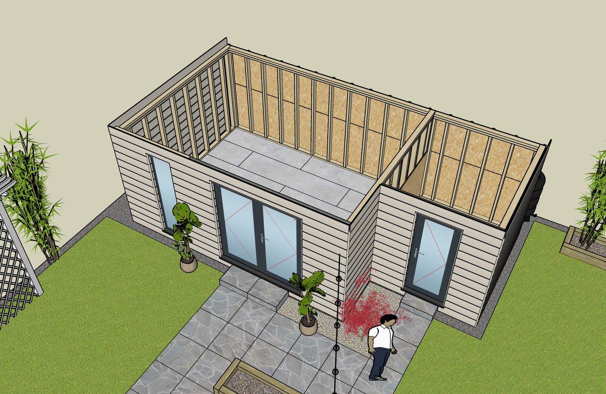 Plasma_Dan's tweet image. Garden room project underway at PlasmaDan headquarters. Can&apos;t wait to see it all come together! #gardenroom #homedesign #backyardproject