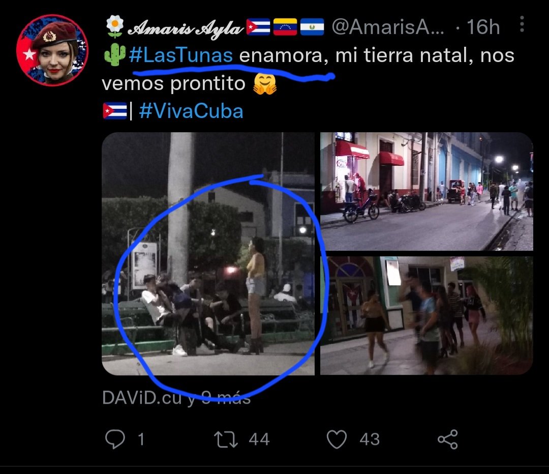 Ven aca <a href="/SalomnMontoya1/">Salomón Montoya</a> y <a href="/AmarisAylaQba/">🌼𝓐𝓶𝓪𝓻𝓲𝓼 𝓐𝔂𝓵𝓪 🔻🇨🇺🇻🇪🇸🇻</a> la muchacha se teletransporta o es un poder adquirido por ser comunista? O la muchacha es espirituana o tunera? Que fácil son de destruir estas clarias, asere cuando empieza el mierdero escuchando el grito de libertad les da por esto?