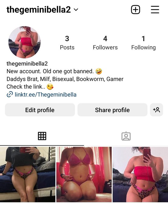 Had new make a new instagram. 🤣🤣 I'll try not to get this one banned..  #of #OFgirls #onlyfans #onlyfansleak<a href="/tag/of"class="tags"><span>#of</span></a><a href="/tag/onlyfans"class="tags"><span>#onlyfans</span></a><a href="/tag/onlyfansleak"class="tags"><span>#onlyfansleak</span></a><a href="/tag/ofgirls"class="tags"><span>#ofgirls</span></a>