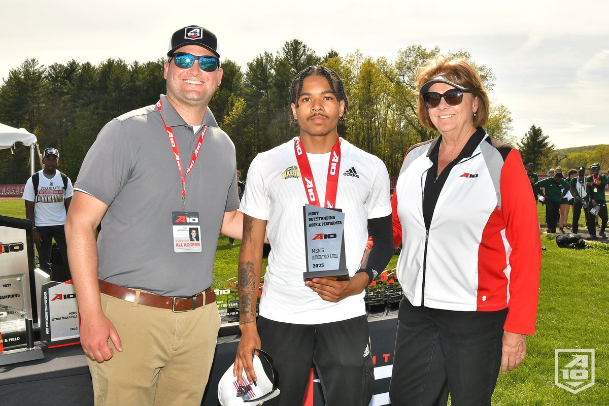 GeorgeMasonTFXC's tweet photo. Congrats to Micah Jones for being named the Most Outstanding Rookie in both the A-10 Outdoor and Indoor Championships! https://t.co/UxcQZOxRFS