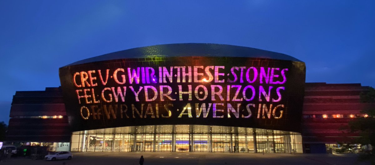 bs7909's tweet photo. Lighting up the nation in Cardiff this evening #bs7909 https://t.co/S70f6aQs0b