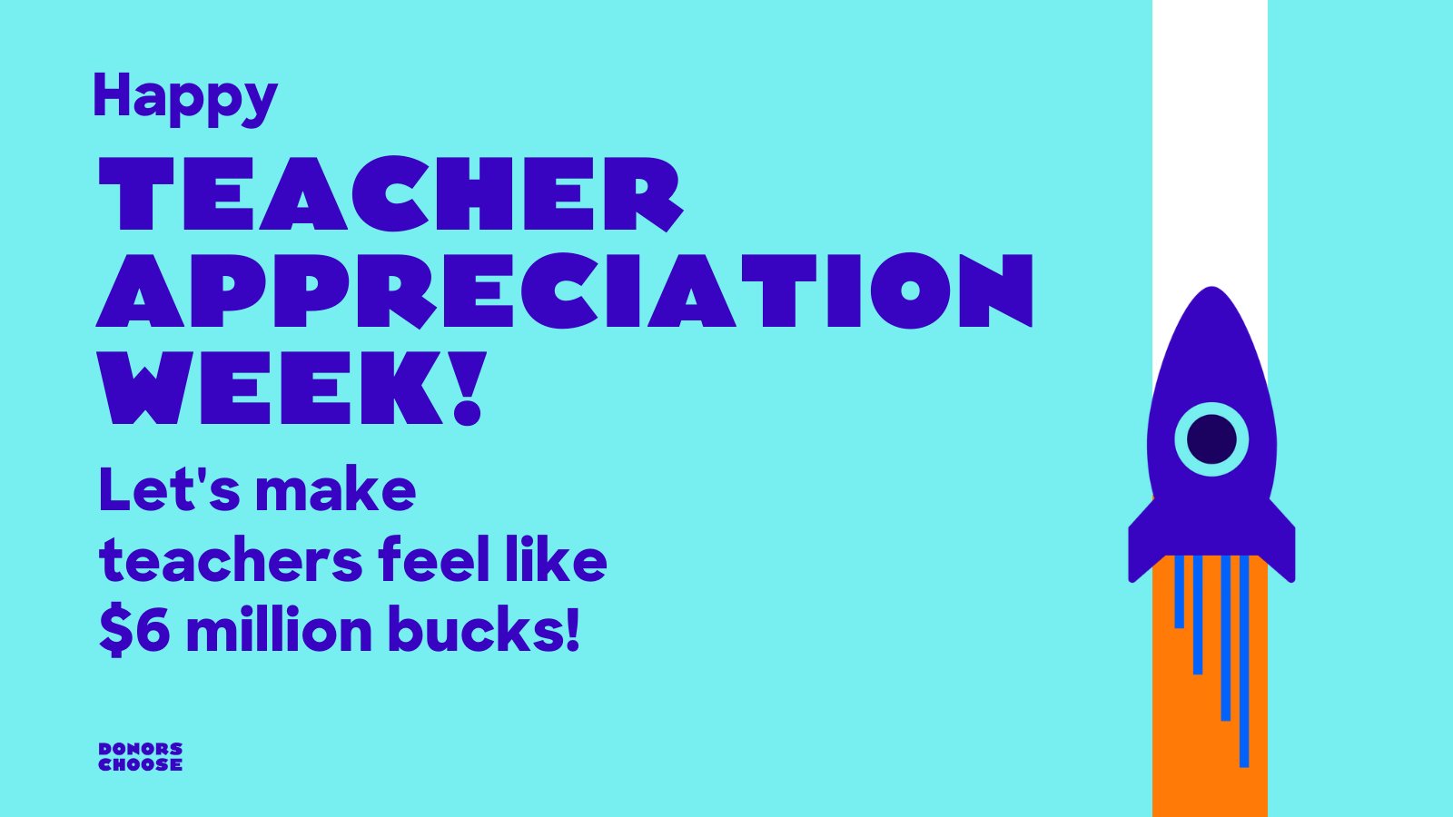 DonorsChoose on Twitter "Teachers, for TeacherAppreciationWeek we’ve