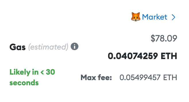 $78 to do a swap on Uniswap right now. 
YIKES! 

Thankfully we have L2's like Arbitrum, but L1 is broken with these kind of fees.