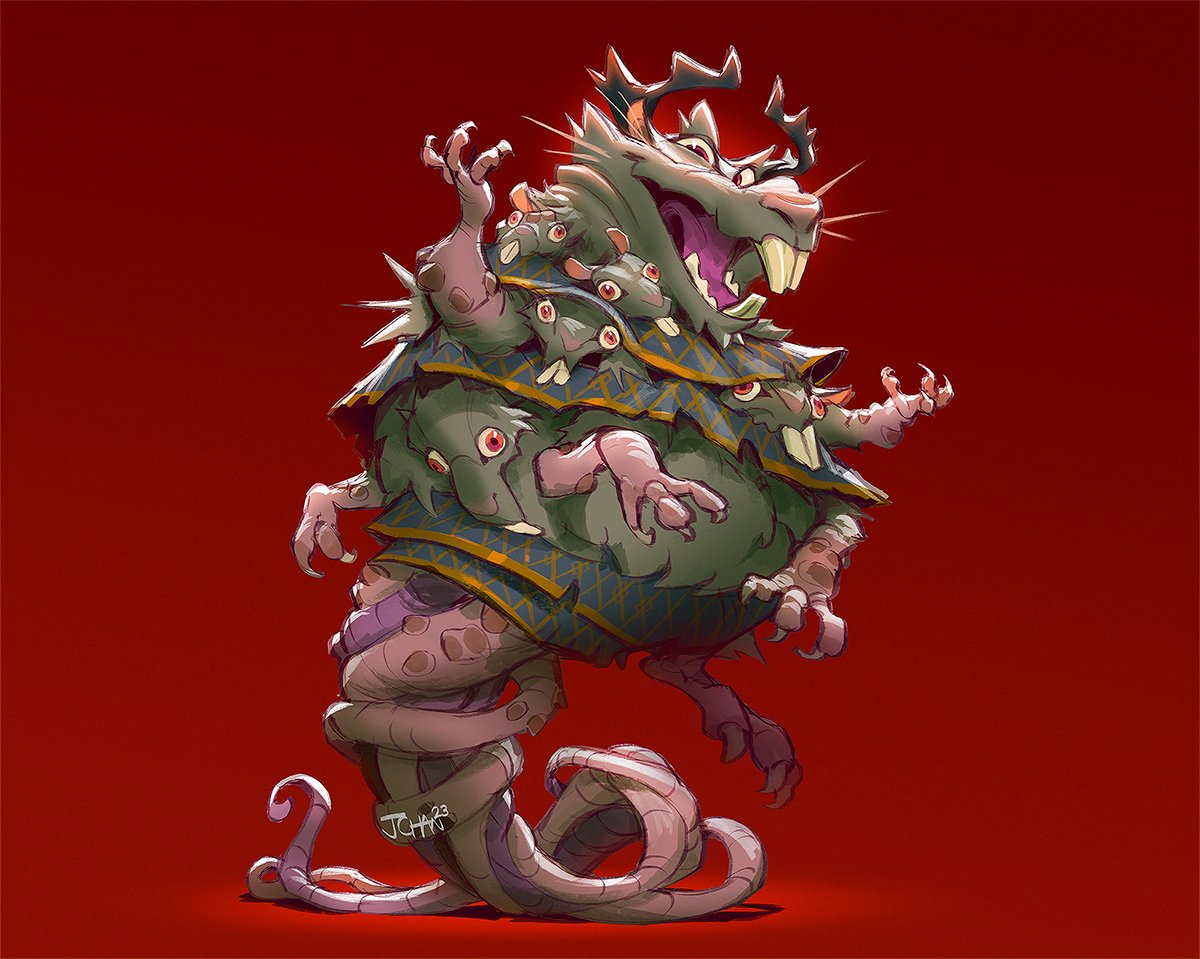 「Show some of your red art!! 」|Justin Chanのイラスト