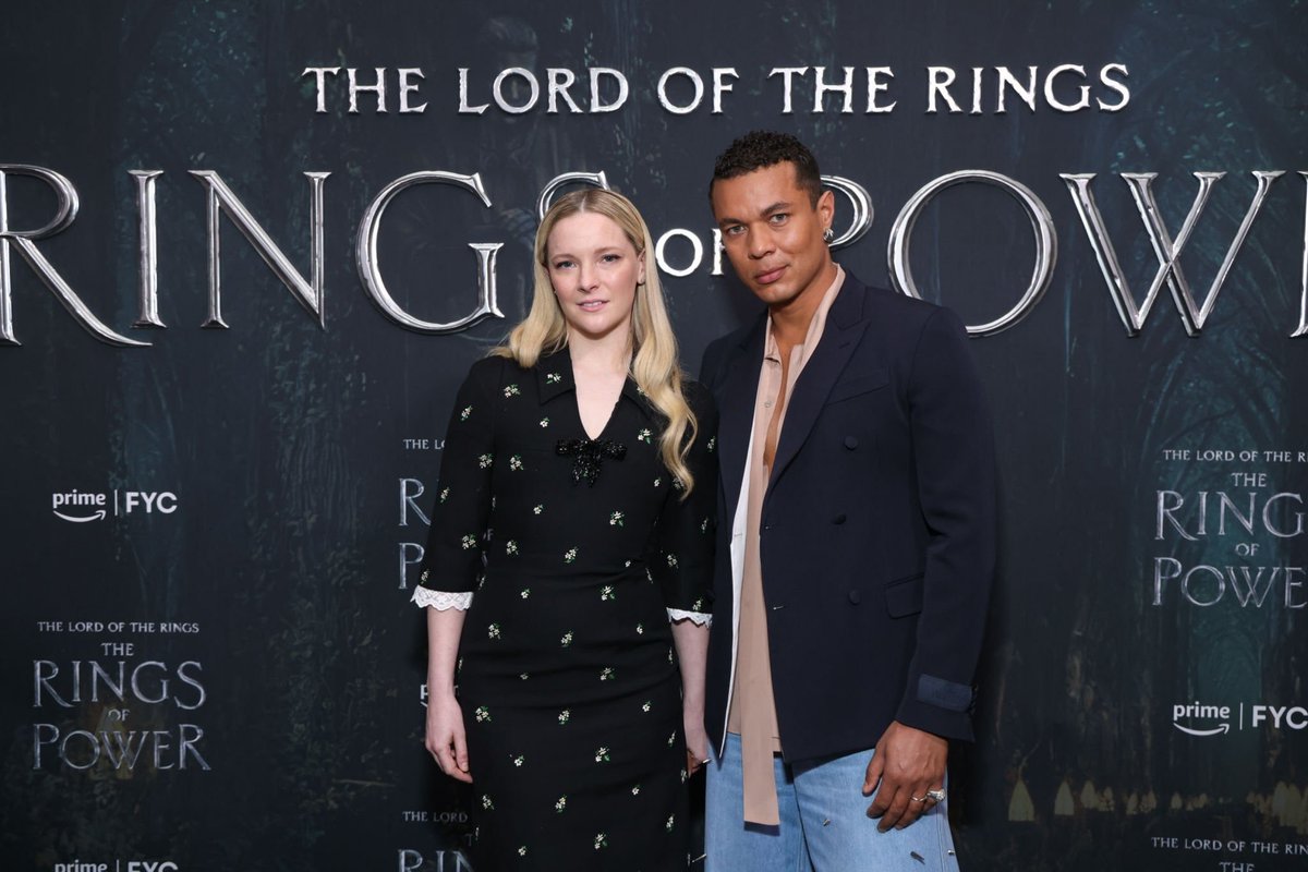 ismaelsource's tweet image. 📸 Ismael Cruz Cordova with co-star Morfydd Clark at the Los Angeles FYC Event For Prime Video's "The Lord Of The Rings: The Rings Of Power"!