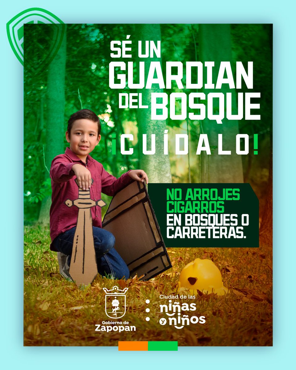 Tú también sé un #GuardiánDelBosque. 👩‍🚒👨‍🚒⚔️🛡🌳

El 99 % de los incendios forestales son provocados. ¡Ayúdanos denunciando a los teléfonos 33 3818 2203 o 33 3836 3600! 📞📞