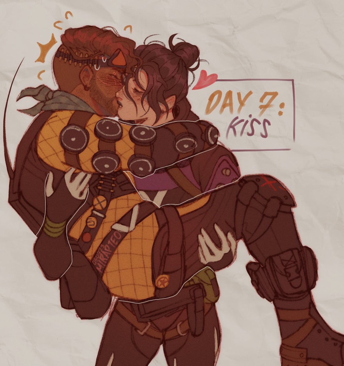 a lil something for #miraithweek 💛💜 cheers to all those who celebrate !!!

[ miraith, apex legends ]