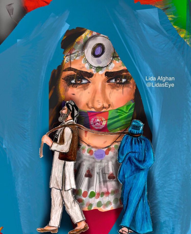 Through my art, I show both the beautiful side of Afghanistan - and the social problems. 
#AfghanArt #AfghanArtist #Afghanistan