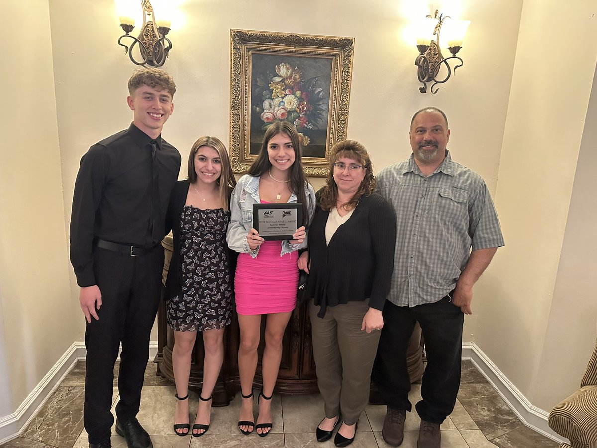 Congratulations Griswold Scholar Athletes, Danny Sims &amp; Summer Milette and their amazing families. I had a fantastic time tonight celebrating their academic and athletic excellence! Time is a crazy thing, and it’s getting very real with this senior class. 💚 #ghsisthebest