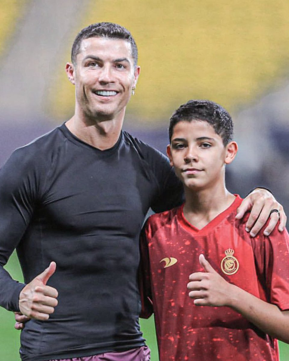 ESPN FC on Twitter "Cristiano Ronaldo and Cristiano Jr. during Al Nassr training ️ (via