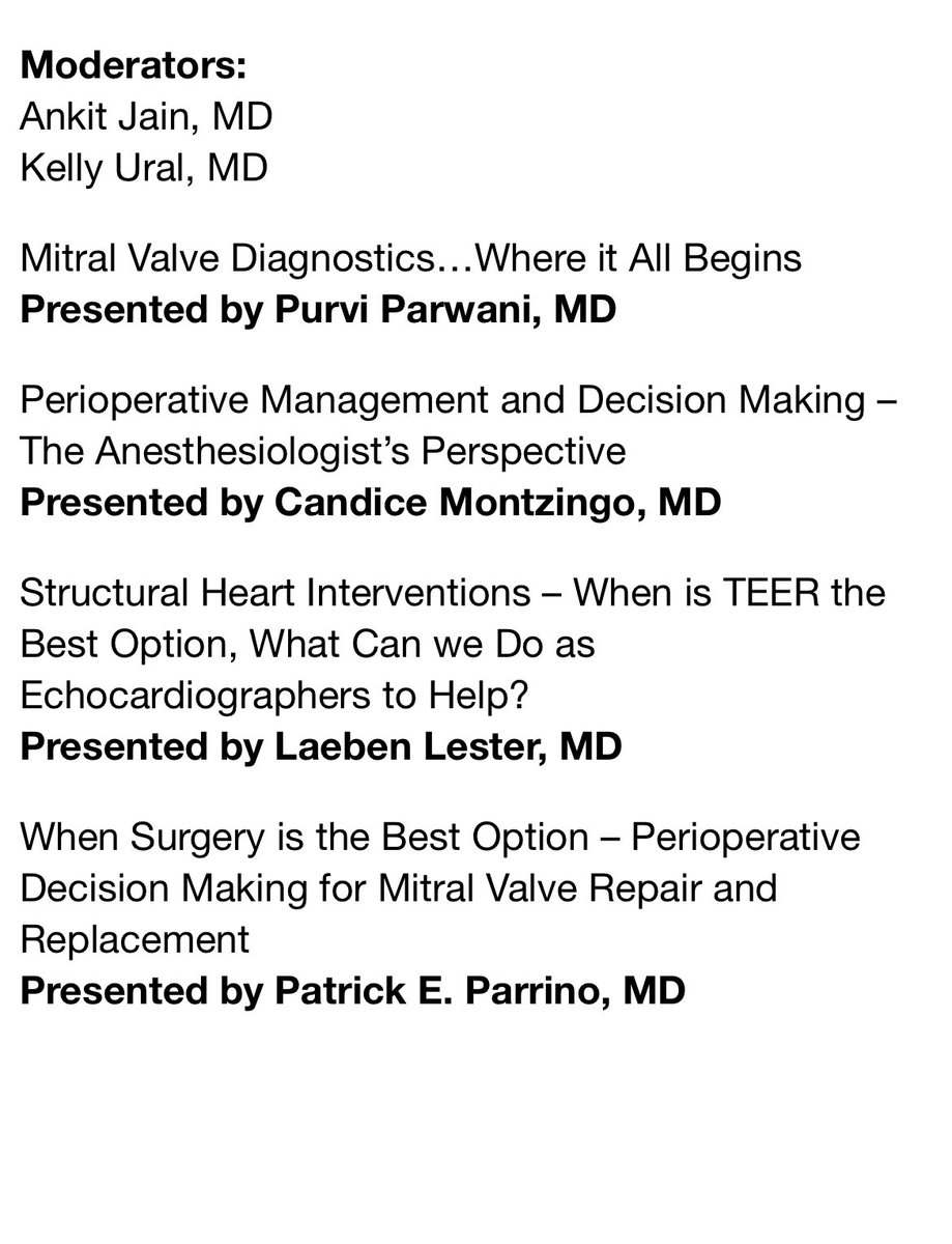 drankitjain's tweet photo. Wonderful session happening right now on MV with amazing expert panel.
#SCA2023 @scahq @purviparwani  @CMontzingo , Dr. Kelly Ural, Dr. Laeben Lester, Dr. Parrino https://t.co/zT6aKLhWGU
