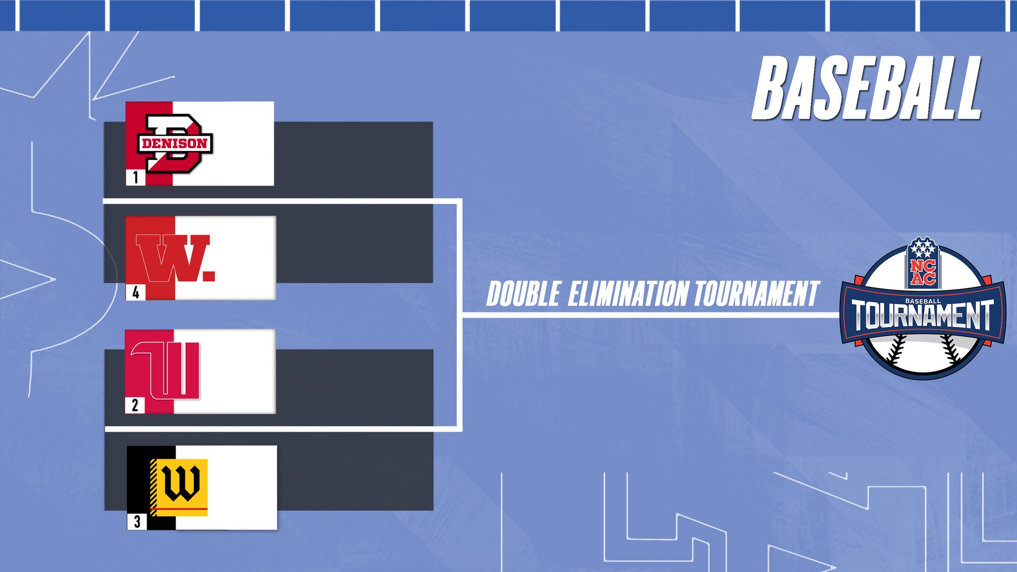 NCAC on Twitter "The bracket is set for the 2023 NCAC Baseball