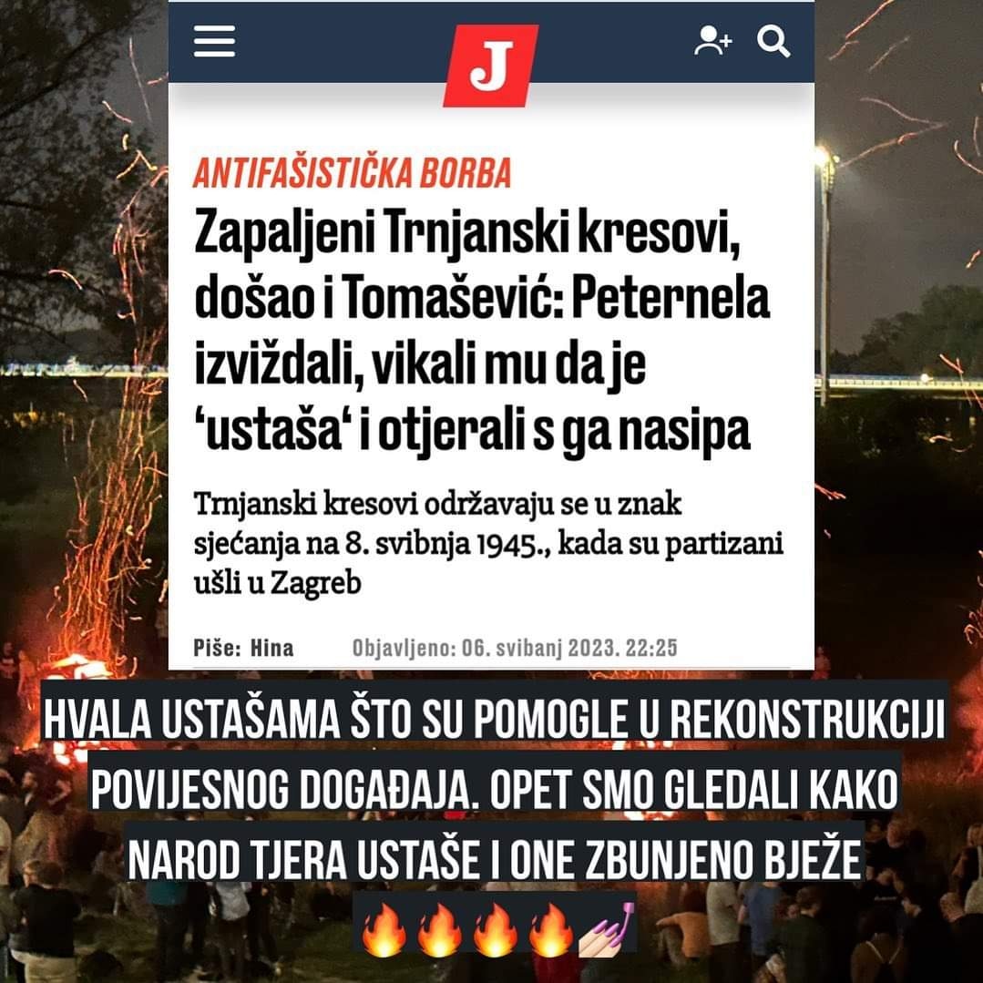 Opet narod potjerao ustaše i oni zbunjeno bježe. Historia magistra vitae est!