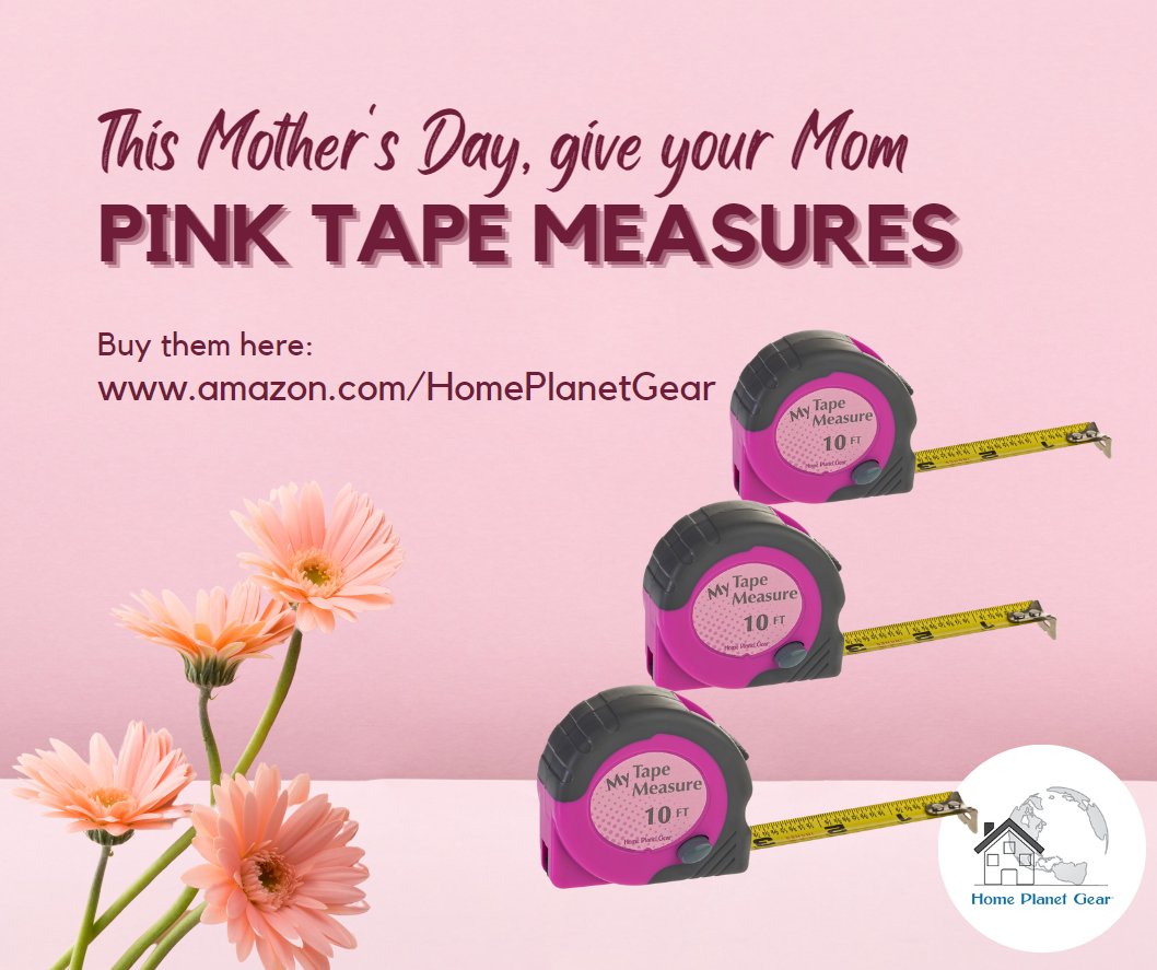 homeplanetgear's tweet photo. Perfect for Mother's Day!
Pink Tape Measures - 3-Pack
https://t.co/iswMrm25lE
#tapemeasures #rubberized #easytoread #threepack #retractable #fractions #accurate #mothersdaygift #gift https://t.co/tJQvJfCWOF