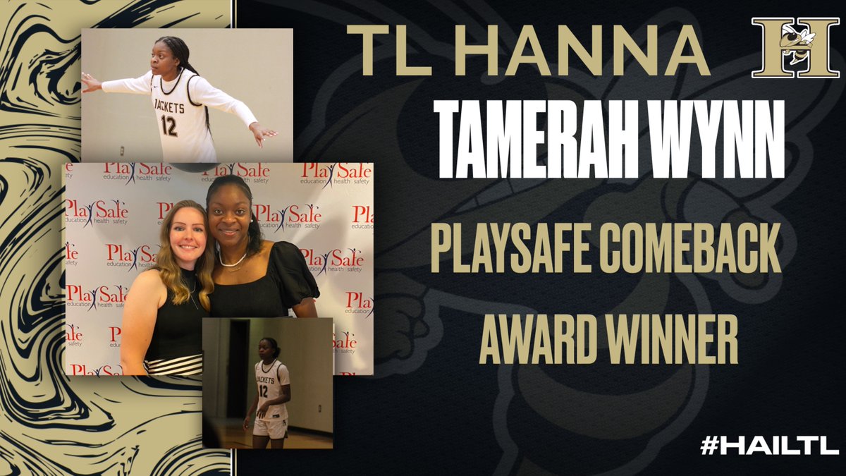 congrats to TL Hanna sophomore Tamerah Wynn on being recognized at the PlaySafe Comeback Player Banquet. Tamerah recovered from a knee injury in 9 months to return to basketball and help lead Hanna to an 18 win season and the second round of the playoffs. <a href="/tlhanna_ad/">Thomas Bell</a>