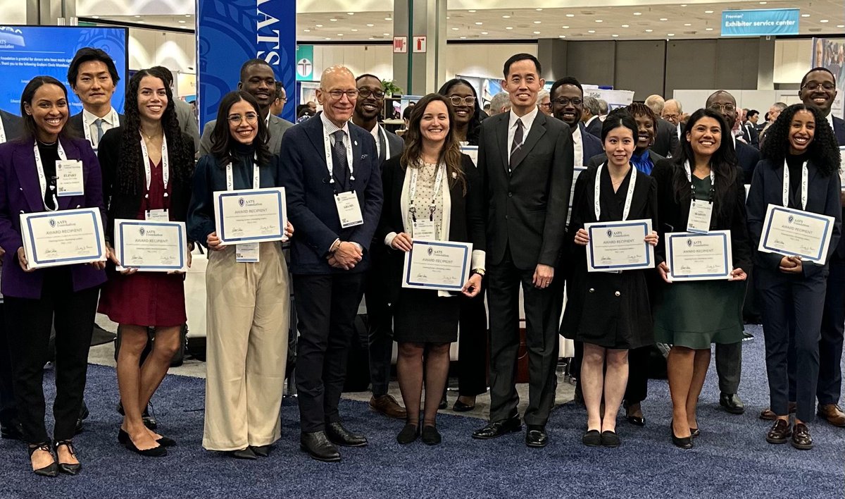 Justin Olivera (@justinolivera_1) on Twitter photo “When I look at you all, I see the future of our field.” - <a href="/DrYolondaColson/">Yolonda L. Colson MD, PhD</a>
I’m grateful for the vision of <a href="/MarcMoon_AATS/">Marc Moon, M.D.</a> and <a href="/AATSHQ/">AATS</a>, who saw a need to increase diversity in CT surgery and invested in it.
Proud to stand next to all of the scholarship recipients!
#AATS2023 “When I look at you all, I see the future of our field.” - <a href="/DrYolondaColson/">Yolonda L. Colson MD, PhD</a>
I’m grateful for the vision of <a href="/MarcMoon_AATS/">Marc Moon, M.D.</a> and <a href="/AATSHQ/">AATS</a>, who saw a need to increase diversity in CT surgery and invested in it.
Proud to stand next to all of the scholarship recipients!
#AATS2023
