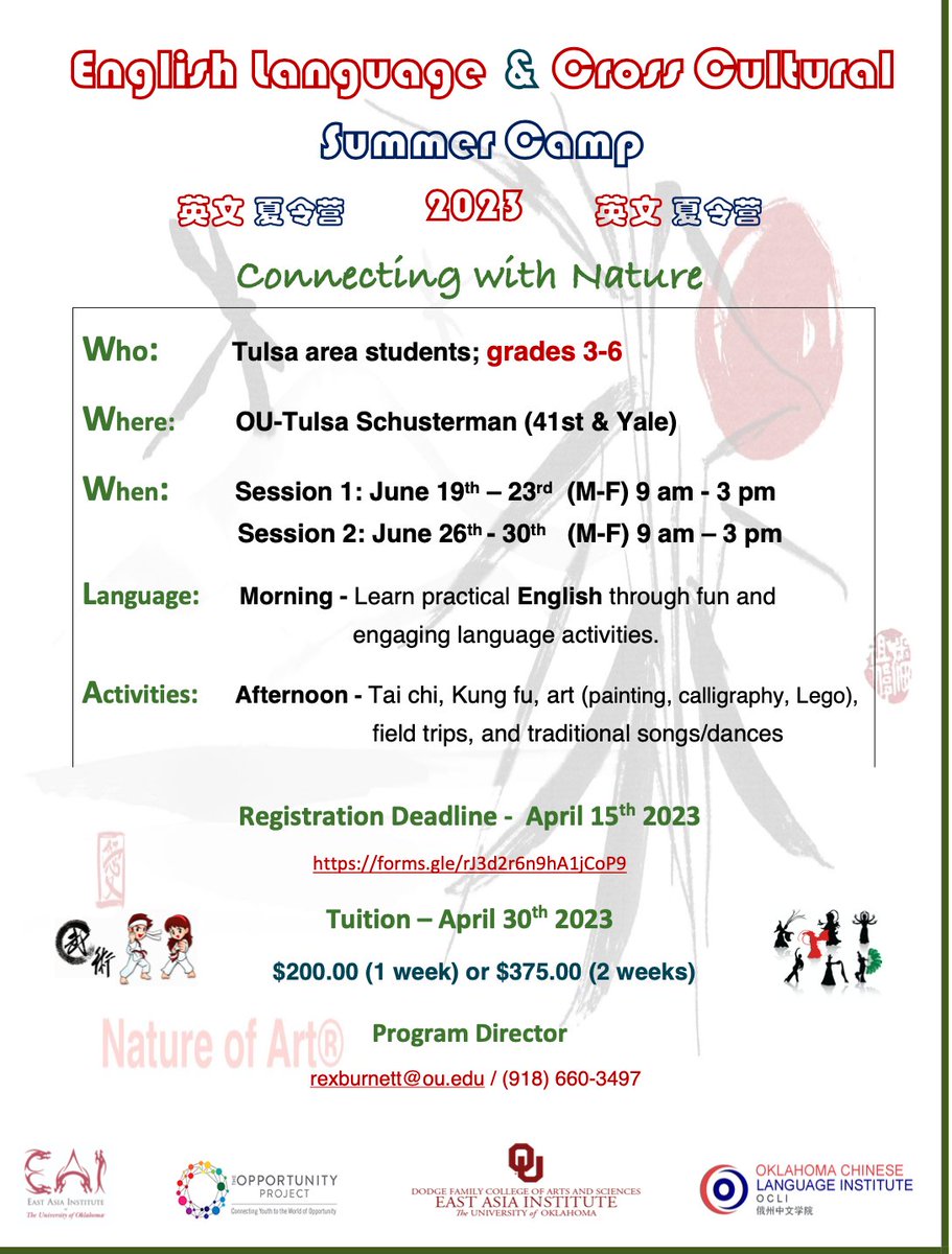 Hello friends &amp; families! We are providing a Summer Camp! Welcome to join!

Registration: docs.google.com/forms/d/e/1FAI…