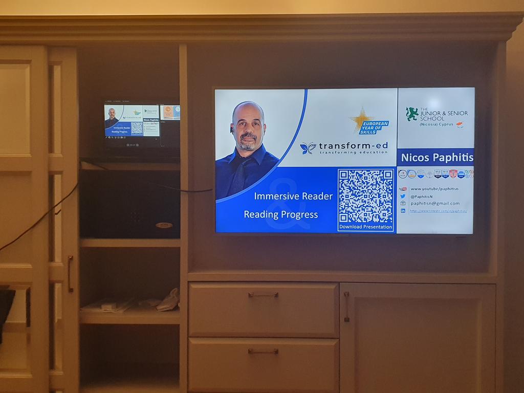 Transorm-Ed in #Malta
Using any resources available im my hotel room to go through my presentation for tomorrow. Lucky i brought a HDMI cae with me.
#AiInEducation #MieExpert #MicrosoftEdu