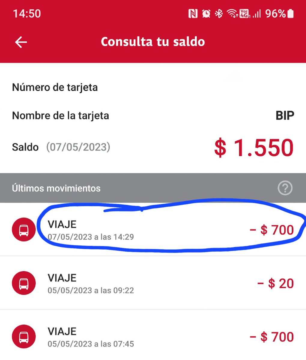 serbarria's tweet photo. @CNNChile Que mentira mas grande @MTTChile me cobro $700
O lo van a devolver? https://t.co/6krp7GuAzf