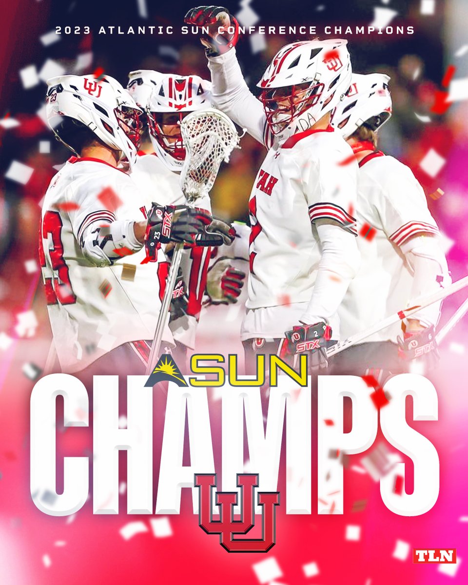 UTAH IS A TOURNAMENT TEAM 📈📈

With an 11-9 win over Air Force and a 21-for-23 performance from Cole Brams at the face-off dot, <a href="/UtahLacrosse/">Utah Lacrosse</a> has claimed its first ASUN Championship 🏆