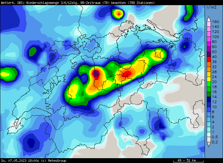 Joackiie's tweet photo. 12-h Regensumme (06-18 UTC, 08-20 MESZ)... max. 19mm/10 min Urnäsch/AI und #Hagel auch auf dem Kronberg, #Innerrhoden https://t.co/OMdjx8bv18